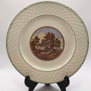 F & R Pratt & Co Plate Depicting Anne Hathaway's Home (Shakespeare's Wife)
